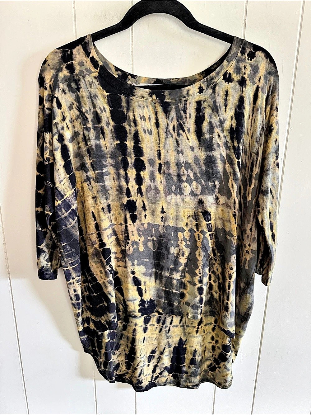 Michael Stars Abstract Tie Dye Tunic OS Boho Grunge Whimsigoth Earthy Edgy